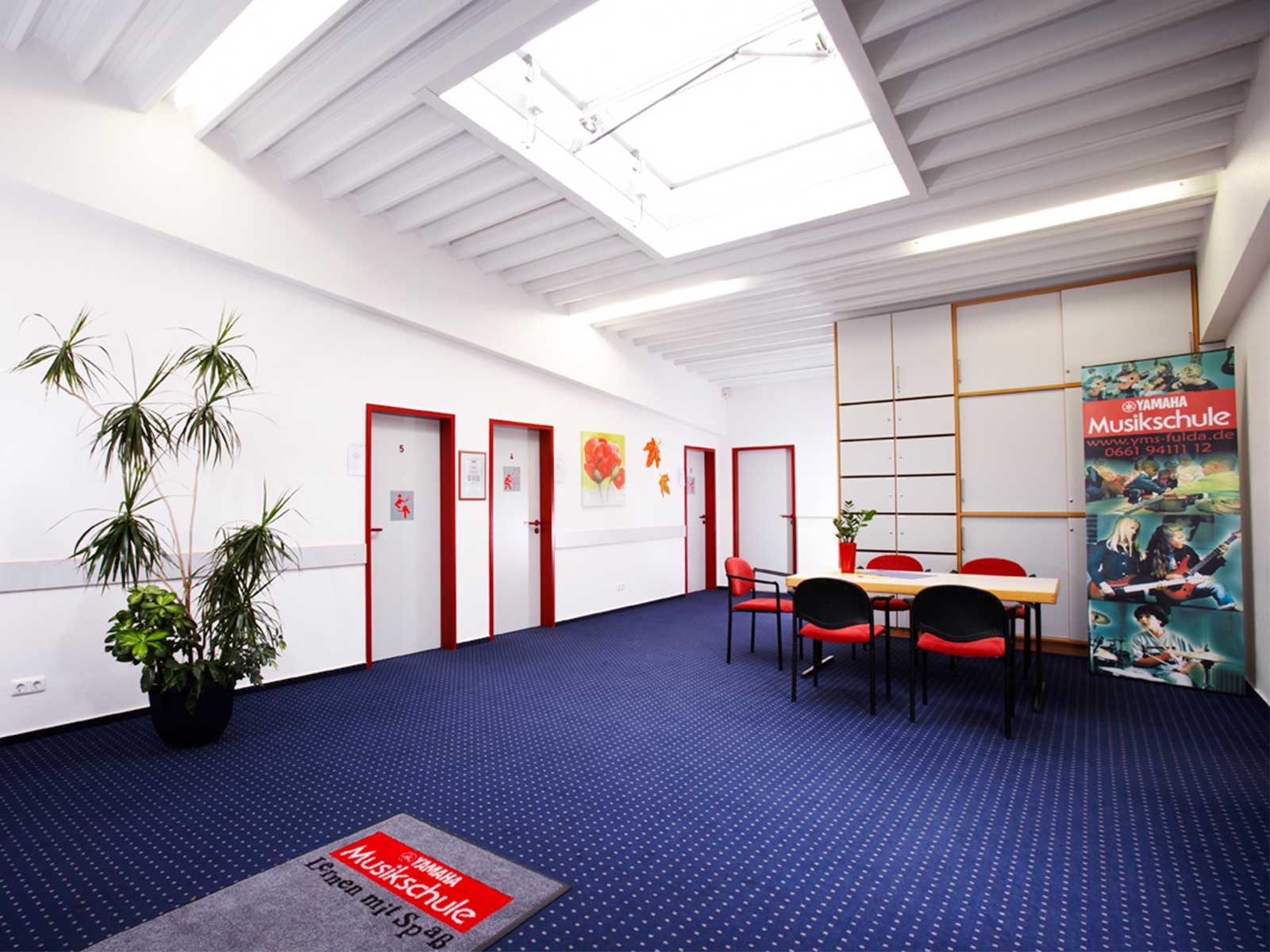 Empfangsbereich – Unterrichtsräume der Musikschule Mollenhauer