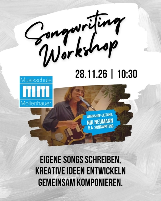 1 Songwriting Workshop – Von der Idee zum eigenen Song – Musikschule Mollenhauer Fulda